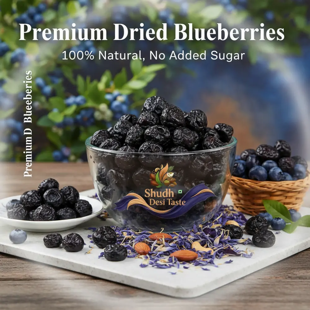 Dried Blueberries Closeup - Antioxidant Rich Superfood