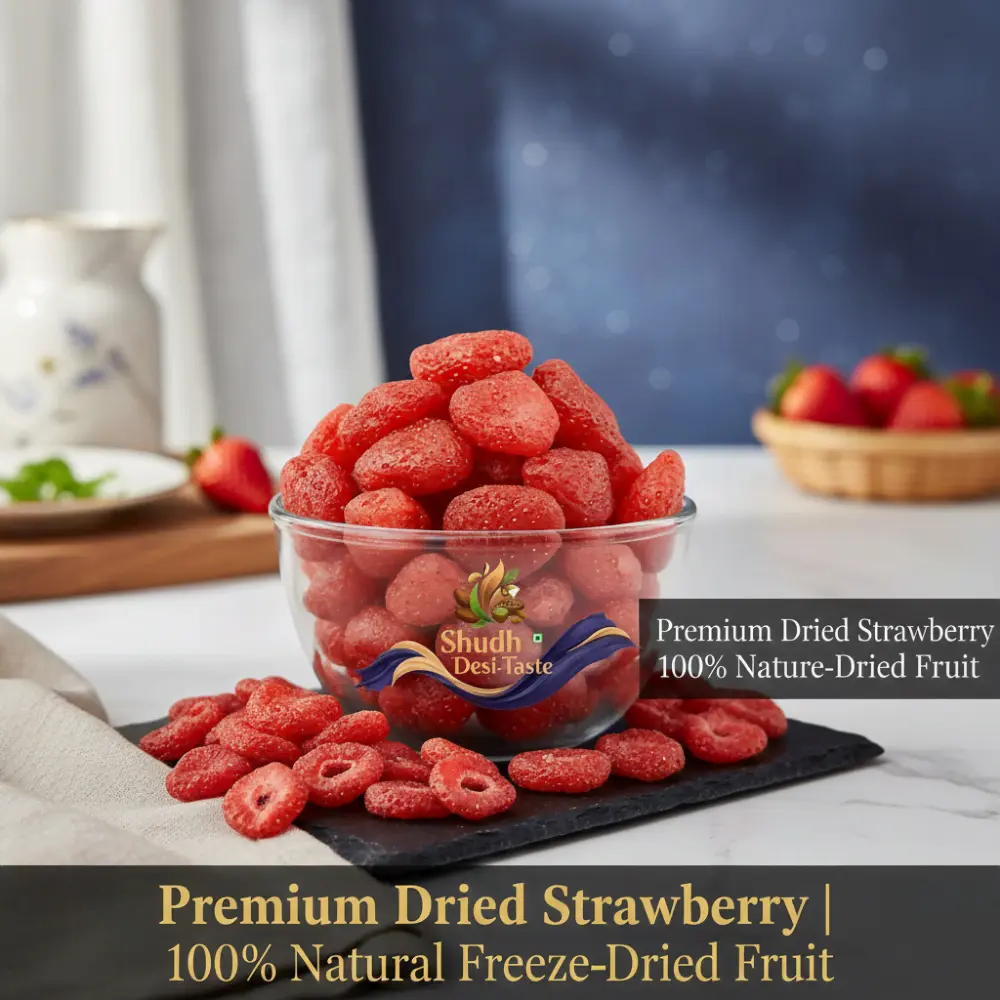 Dried Strawberry Packaging - 100% Natural Fruit