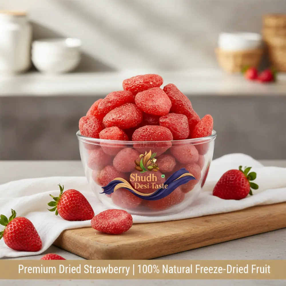 Crunchy Strawberry Snack - Healthy Alternative