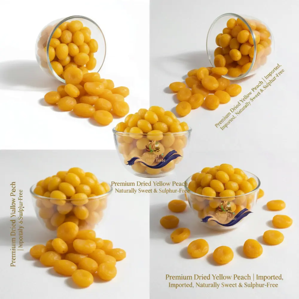 Natural Dried Peach Slices - No Added Sugar