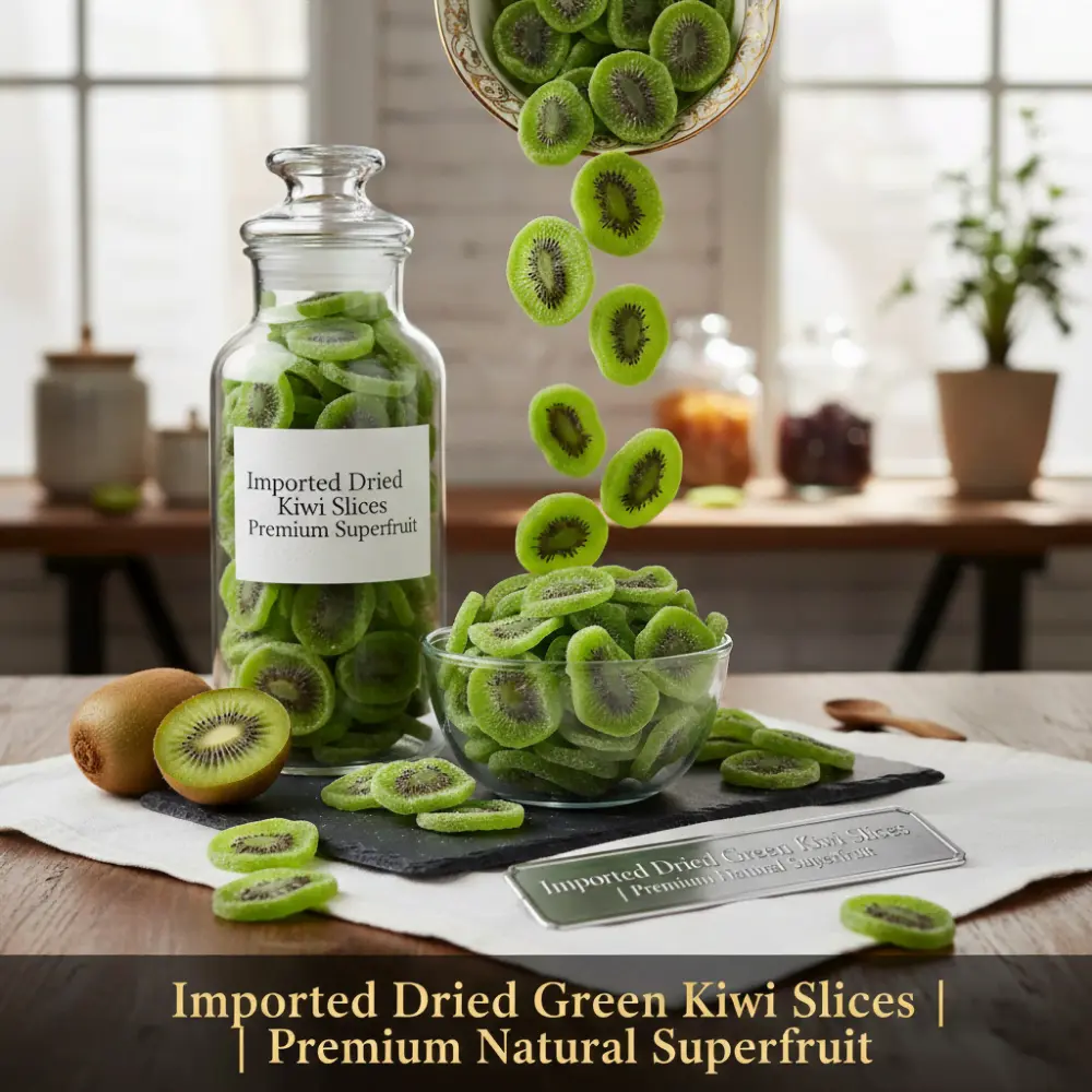 Green Kiwi Slices Closeup - Nutrient-Rich Superfruit