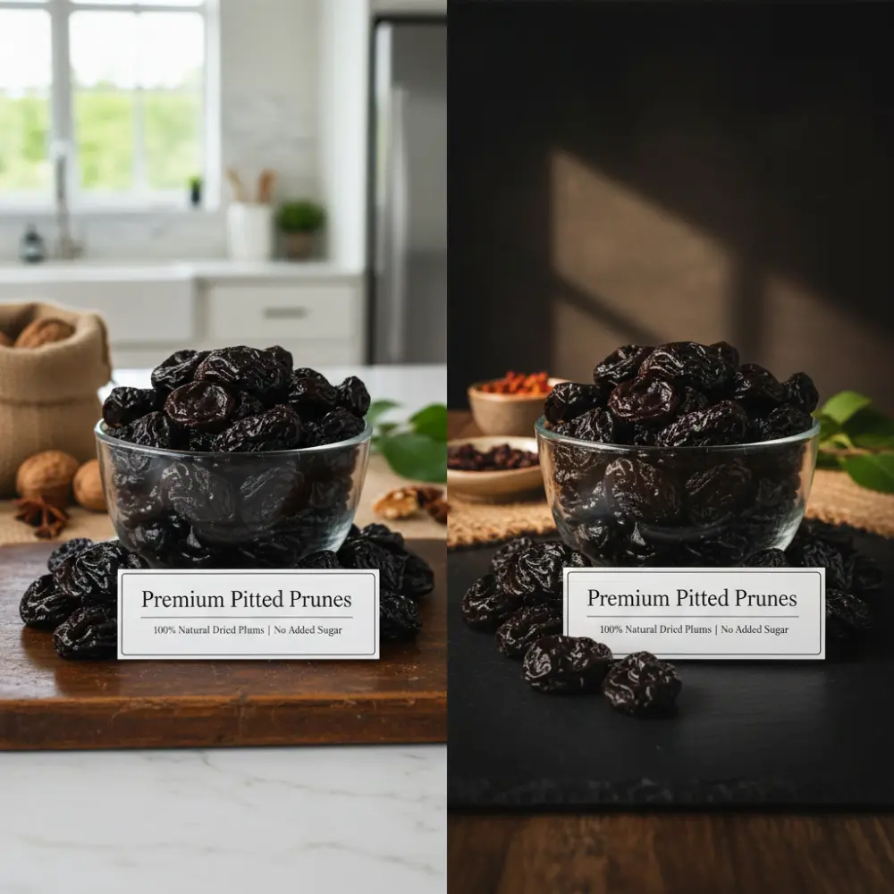 Closeup of Pitted Prunes - Soft & Juicy Texture