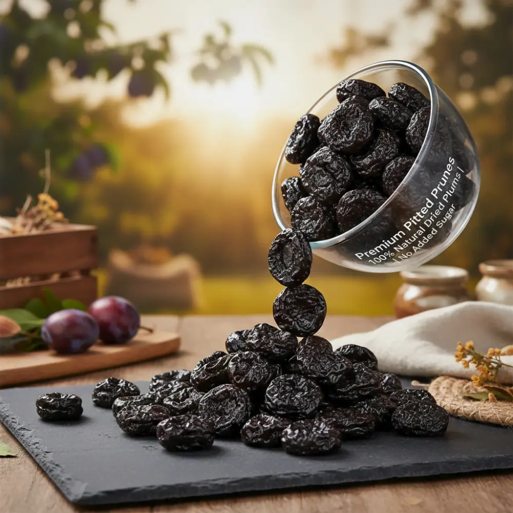 Natural Prunes Packaging - No Added Preservatives