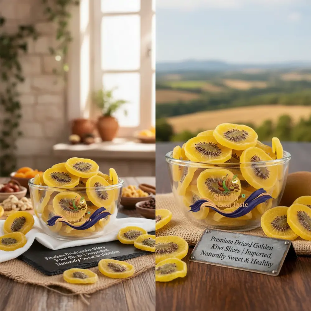 Golden Kiwi Slices Closeup - Natural Texture