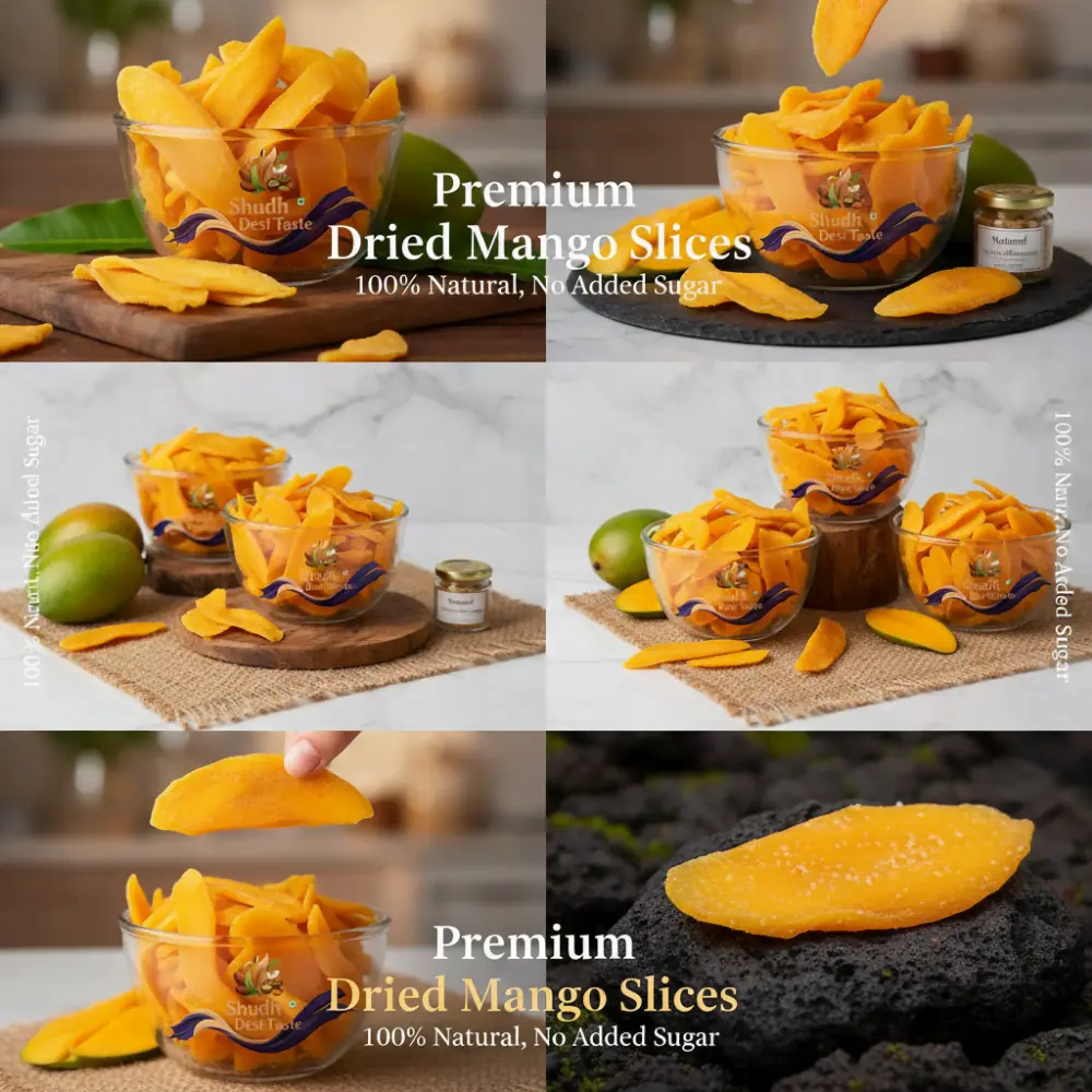 Natural Dried Mango Slices - Rich in Vitamin A & C