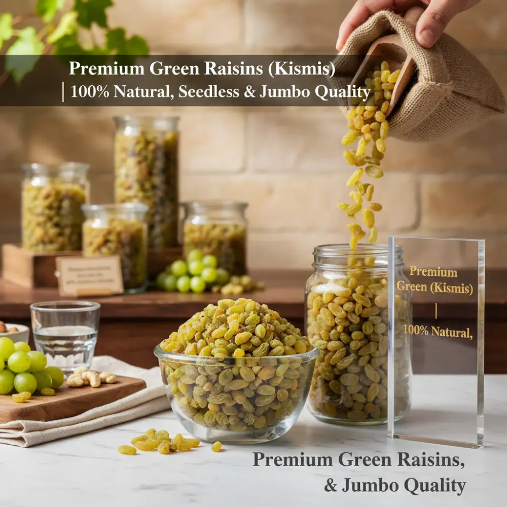 Sun-Dried Green Raisins - Healthy Snack