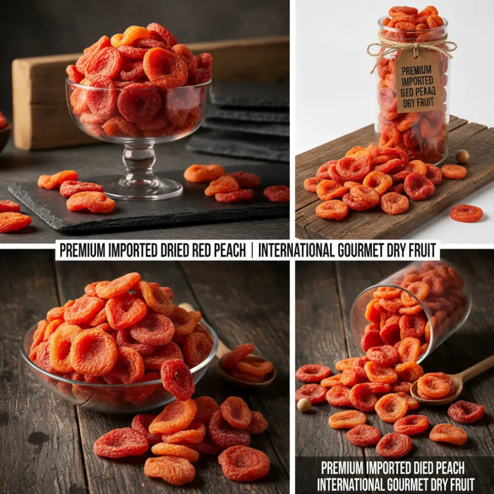 Natural Dried Red Peaches - No Sugar Added