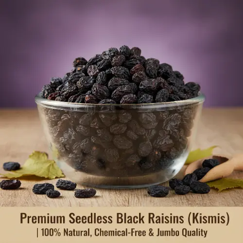 Premium Seedless Black Raisins (Kismis) | 100% Natural, Chemical-Free & Jumbo Quality