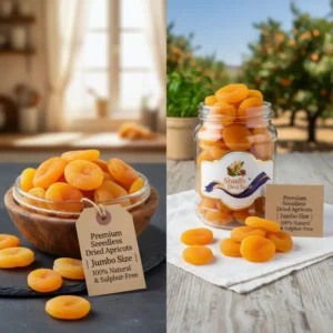 Premium Seedless Dried Apricots | Jumbo Size | 100% Natural & Sulphur-Free