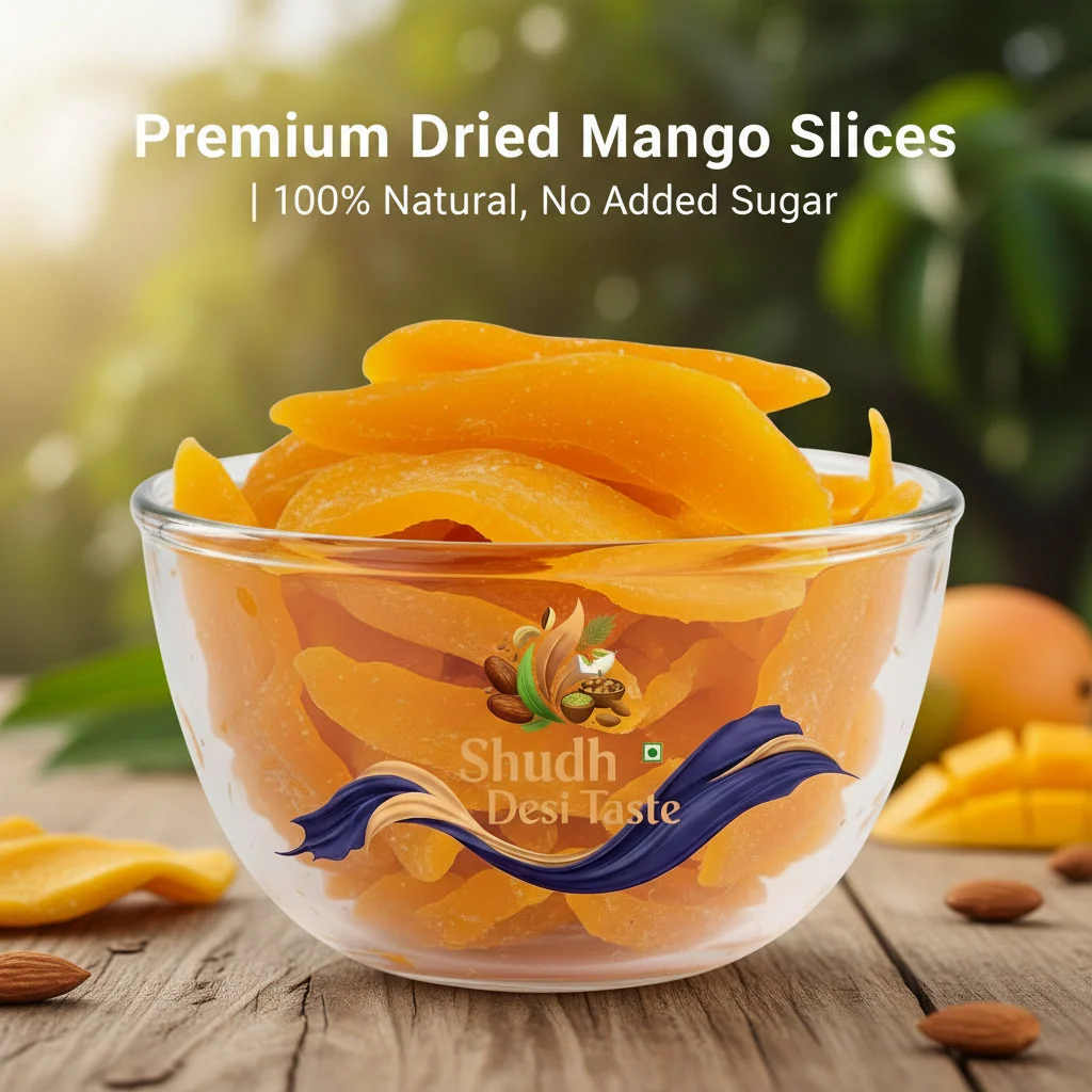 Dried Mango Slices Packaging - No Added Sugar