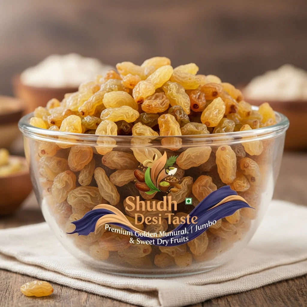 Natural Golden Raisins Packaging - Premium Quality