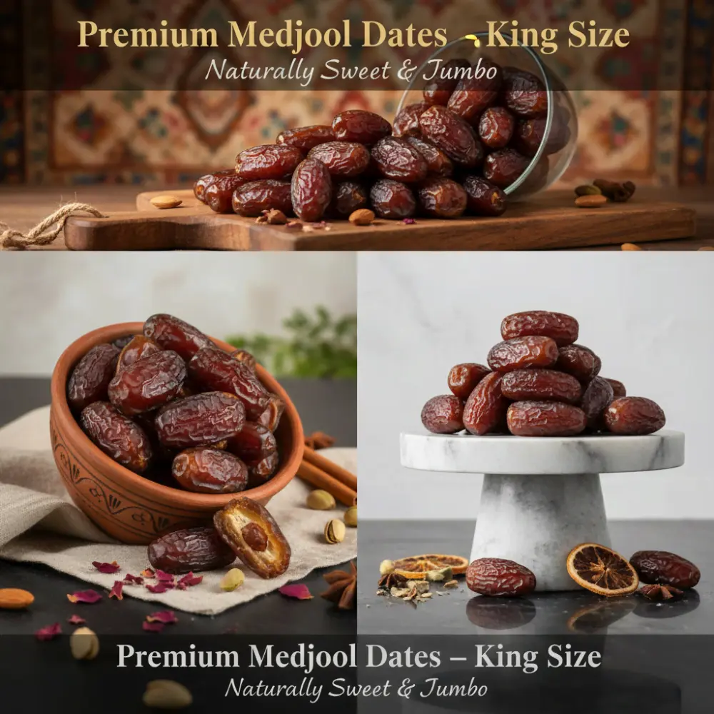 Medjool Dates Closeup - Soft & Juicy Texture