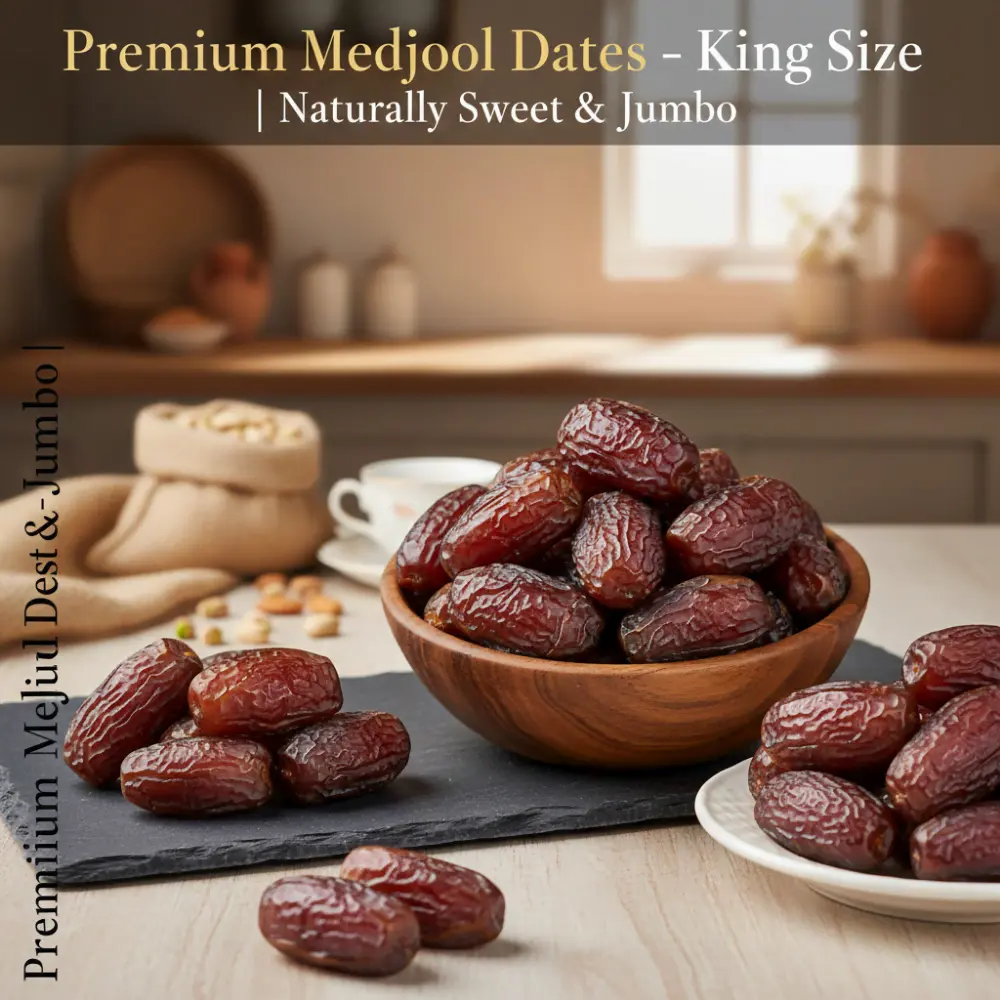 King Size Dates - Natural Sweetness & Size Comparison
