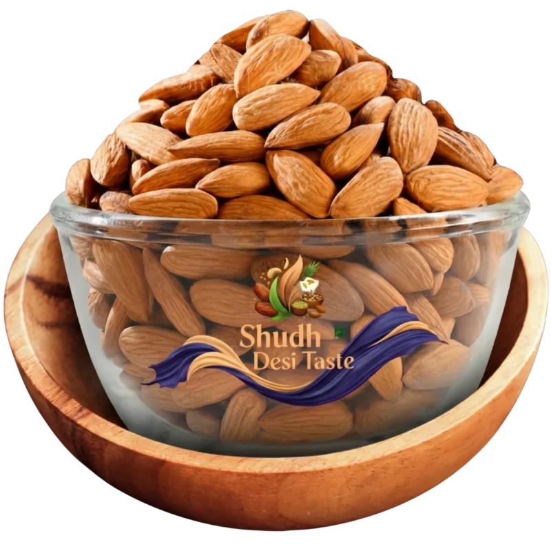 Premium California Almonds (Badam Giri) | 100% Natural & Unpolished | High Protein Brain Food | Rich in Vitamin E & Magnesium | Gluten-Free Vegan Snack | Farm Fresh Dry Fruits
