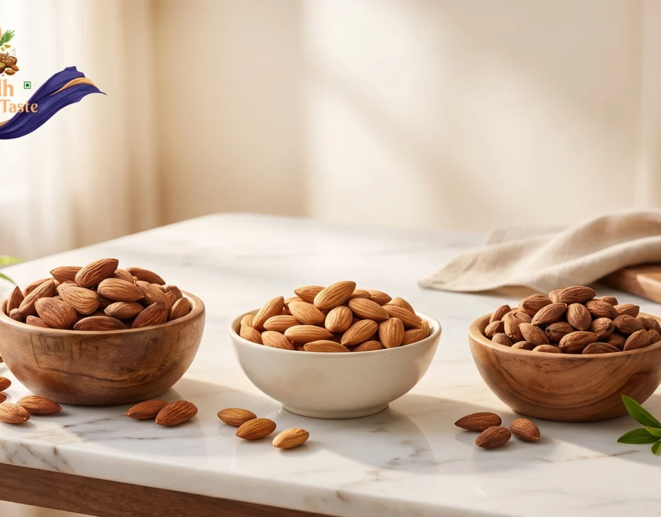 Kashmiri Mamra vs California vs Gurbandi Almonds: Which is Best for You?