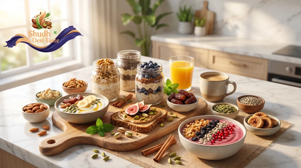 5-Minute Healthy Breakfast Ideas Using Dry Fruits, Seeds & Dates