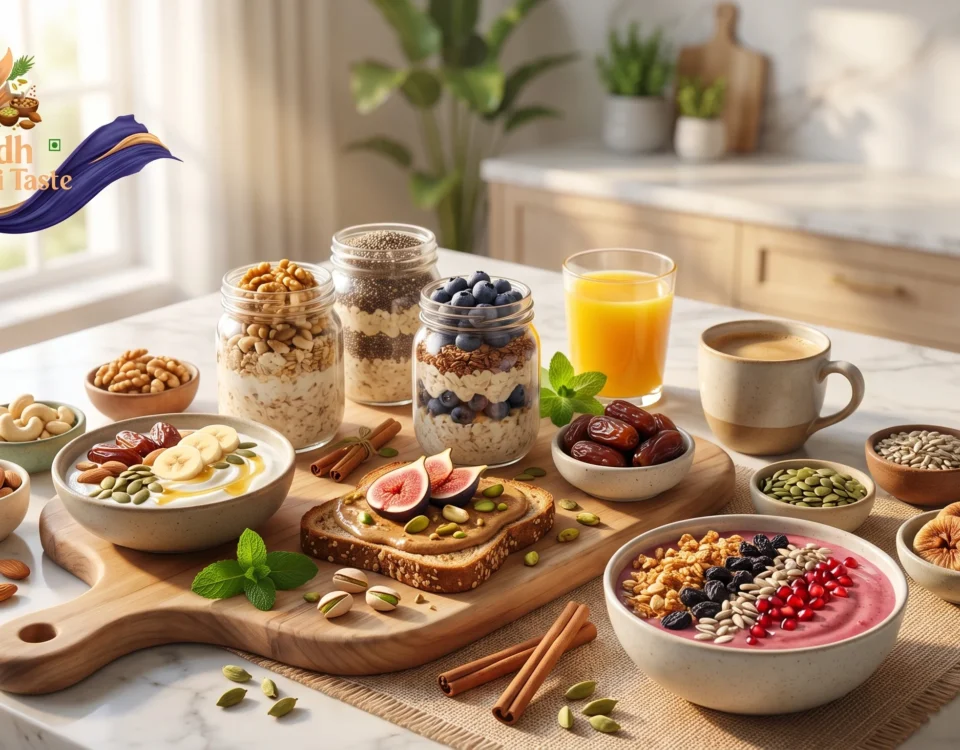 5-Minute Healthy Breakfast Ideas Using Dry Fruits, Seeds & Dates