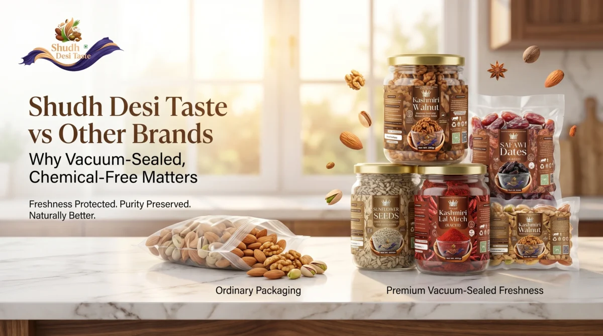 Shudh Desi Taste vs Other Brands: Why Vacuum-Sealed, Chemical-Free Matters